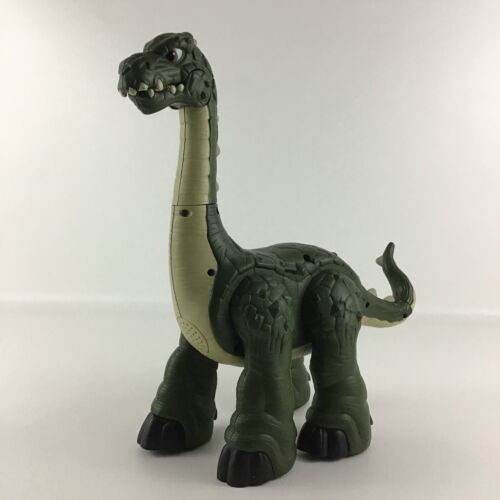 Imaginext Mega Apatosaurus Roaring Walking Dinosaur Figure 2013 Fisher Price Toy - $39.55