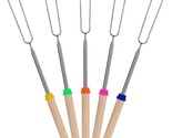 - Marshmallow Roasting Sticks, 5 Pack, 32, Extendable Stainless Steel Ca... - $12.99