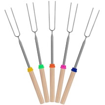 - Marshmallow Roasting Sticks, 5 Pack, 32, Extendable Stainless Steel Campfire S - £10.17 GBP