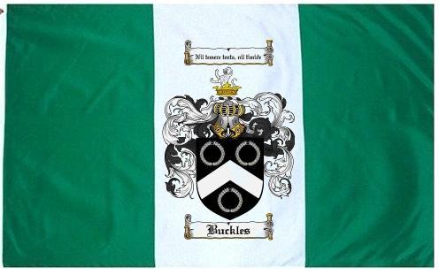 Buckles Coat of Arms Flag / Family Crest Flag - $29.99