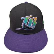 Tampa Bay Devil Rays Hat 59Fifty 7 1/2 Fitted Wool Cooperstown Collection - £30.93 GBP
