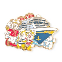 Around the World Disney D23 Pin: Cruise Minnie Mouse and Chip and Dale - £19.44 GBP