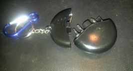 Round Keychain Fob Screwdriver Travel Set Portable  Black - £7.98 GBP