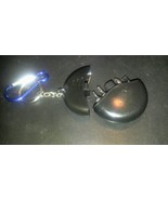 Round Keychain Fob Screwdriver Travel Set Portable  Black - £7.89 GBP