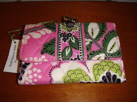 Vera Bradley Priscilla Pink Small Kisslock Wallet - £23.91 GBP