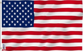 3x5 Foot American US Flag - Vivid Color and UV Fade Resistant - £14.91 GBP