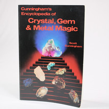 Cunningham&#39;s Encyclopedia Of Crystal, Gem &amp; Metal Magic Paperback Book Good Copy - $14.03