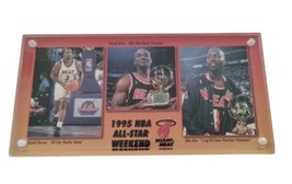 Vintage 1995 NBA All Star Weekend Miami Heat Awards Plaque (Glen Rice) - $19.79