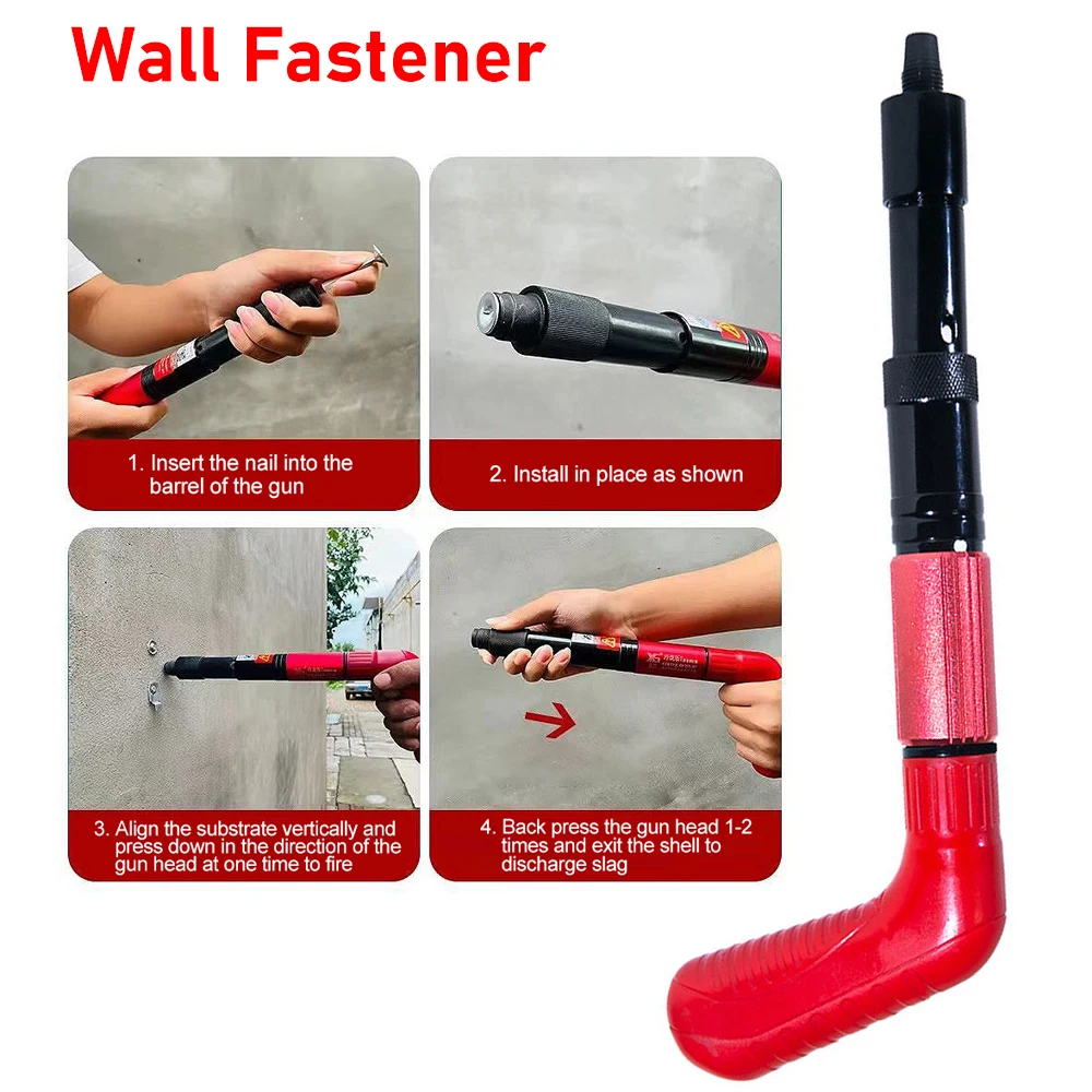 Multi-function Manual Nailing hine Wall Fastener Strong Penetrating Manual Silen - £108.32 GBP