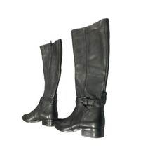 Naturalizer Womens Heeled Long Boots Color:Black Leather Size:6M - $106.43