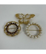 Vintage Brooches BSK Butterfly Napier And Unbranded - $349.16 MXN