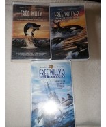 Free Willy 1,2,3  The Adventure Home The Rescue VHS (3 MOVIES) - $275.37 MXN