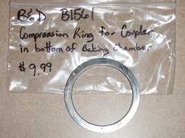 Black &amp; Decker Machine Compression Cushion Gasket Ring for Coupler Model B1561 - £7.81 GBP