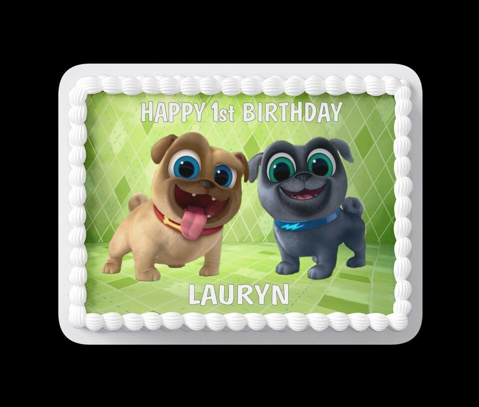 Custom Edible Birthday Cake Topper/ Peel like a sticker - $9.89