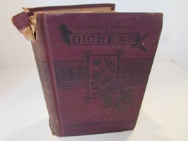 ADVENTURES OF OLIVER TWIST CHARLES DICKENS HOUSEHOLD ED 1886 HC BOOK - $24.70