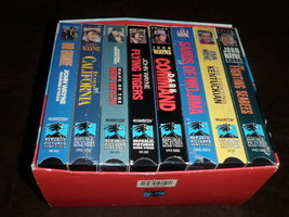John Wayne Collection Box Set Larger Than Life 8 VHS Movies (5 sealed 3 ... - £19.12 GBP