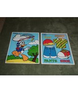 Vintage Playskool Puzzle Lot 1986 Clothes Disney Donald Duck - $17.63