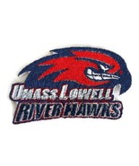 Umass Lowell River Hawks  Logo Iron On Patch - £3.97 GBP