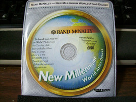 Rand McNally New Millennium World Atlas Deluxe PC Windows 95, 98 Vintage Great - £12.68 GBP
