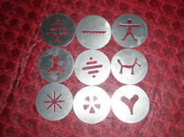 9 Cookie Cutter Discs Dies Cutters for The Wear Ever Super Shooter - £10.75 GBP