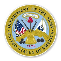 Department of the Army  Round Precision Cut Decal / Sticker - $3.46+
