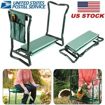 Folding Garden Kneeler Bench Seat Eva Pads Cushion Kneeling Stool W/ Too... - $76.41