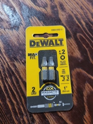 DeWALT DWA1SQ2-2 1 in. Max Fit SQ2 Bit Tip (2-Pack) - $3.95