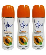 3 Silka Papaya Whitening Lightening Underarm Deodorant 40ml each - $8.91