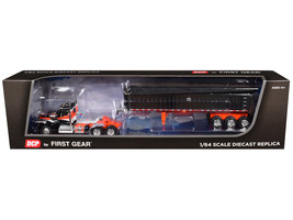 Kenworth W990 Day Cab and MAC Coal End Dump Trailer Black with Orange Graphics 1 - £123.73 GBP