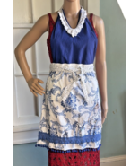 Sur la table Artistic Lace Trimmed Apron with Pockets - $20.10