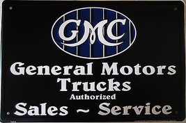 General Motors Trucks Embossed Metal Sign - $16.95