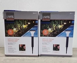 Living Accents Black LED Low Voltage Pathway Light 35 lm .5W - Lot of 2 - £15.20 GBP