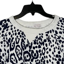 Gap Cotton Pullover Sweatshirt Women Small Leopard Print Long Sleeve Crewneck - £15.78 GBP