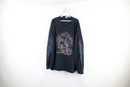 Vintage Easyriders Mens 3XL Faded Spell Out Motorcycle Dog Long Sleeve T-Shirt - £77.28 GBP
