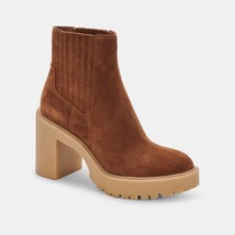 Dolce Vita women&#39;s caster h2o booties in CAMEL SUEDE - size 9.5 - £62.61 GBP