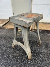 Vintage CAST IRON Table Base bench ends machine heavy antique metal Hart... - $550.00