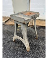 Vintage CAST IRON Table Base bench ends machine heavy antique metal Hart... - £435.85 GBP