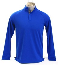 Under Armour Blue Double Knit 1/4 Snap Long Sleeve Pullover Shirt Men&#39;s NWT - £55.94 GBP
