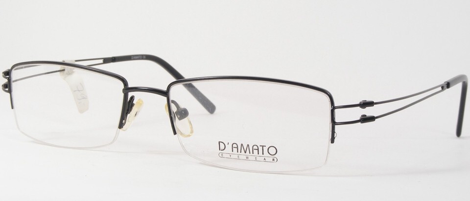 D&#39;AMATO Eyewear DW552 BLK Black UNIQUE RARE EYEGLASSES GLASSES FRAME 52-... - $56.37
