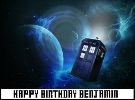 Doctor Who Tardis Edible Cake Topper Decoration - £10.15 GBP