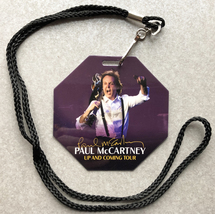 Paul McCartney Up and Coming Tour VIP Commemorative Laminate Concert Pass - $15.00