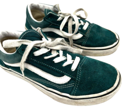 Vans Old Skool Trainers Green Suede Youth Sneakers juniors size 4.0 - €19,85 EUR