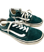Vans Old Skool Trainers Green Suede Youth Sneakers juniors size 4.0 - $32.47 CAD