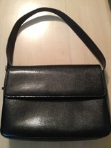 M. London Women&#39;s Vintage Handbag Black Leather Croc Embossed Purse - $656.61 MXN