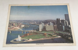 Vintage retro Pittsburgh&#39;s point park placemat america the beautiful - €17,15 EUR