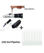 Brine Salinity Refractometer 0-28% 0-280ppt + (10) 3ml Pipettes - €22,71 EUR