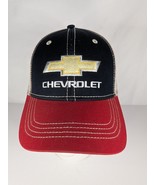 Chevrolet Chevy Logo Snapback Cap Adult Adjustable Blue Red Hat H3 Headwear - $301.38 MXN