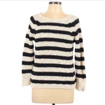 Ann Taylor Ivory Blue Striped Pullover Sweater Size XS - $20.79