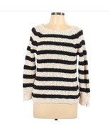 Ann Taylor Ivory Blue Striped Pullover Sweater Size XS - $20.79