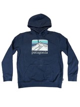 Patagonia Men&#39;s Uprisal Hoody Sweater Large Regular Fit Blue Graphic - £32.47 GBP